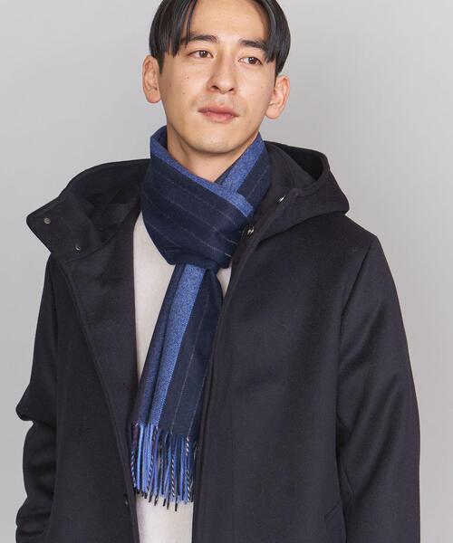 BEAUTY&YOUTH UNITED ARROWSカシミヤ100%マフラー　紺 BEAUTY&YOUTH UNITED ARROWSカシミヤ100%マフラー 紺