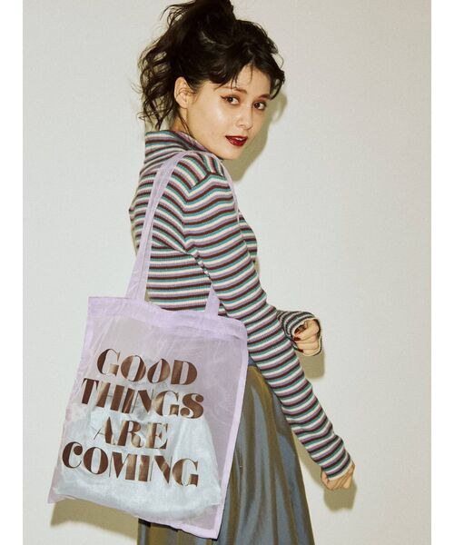 jouetie（ジュエティ）の「プリーツコンビトートバッグ（トートバッグ・レディース・ブラック/オフホワイト/ラベンダー/その他1・FREE）」の17枚目の写真