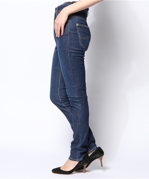 Lee（リー）の「【Lee×Discoat】コラボデニムハイウエストスキニー（デニムパンツ・レディース・ブルー/ネイビー・SMALL/MEDIUM/X-SMALL）」の3枚目の写真