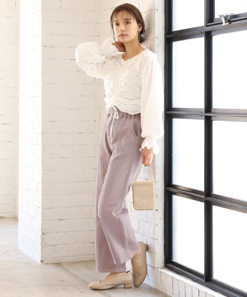 one after another NICE CLAUP（ワンアフターアナザーナイスクラップ）の「ヒールアップバレエシューズ（バレエシューズ・レディース・レッド/ゴールド/ホワイト系その他・SMALL/MEDIUM/LARGE）」の12枚目の写真