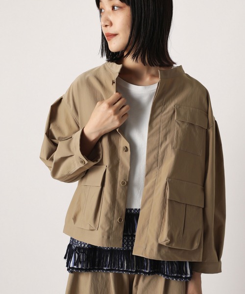 ZUCCa（ズッカ）の「ポリエステルチノ/ミリタリージャケット