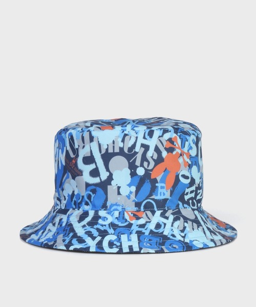 Psycho Bunny サイコバニー の グラフィティロゴ リバーシブルバケットハット ハット Wear