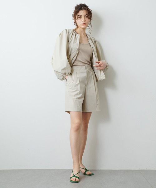 極美品♪ウィムガゼット◆ゲミニー◆TSUBOMIボリュームブルゾン　ノーカラー Whim Gazette（ウィムガゼット）の「【GEMINI】TSUBOMI