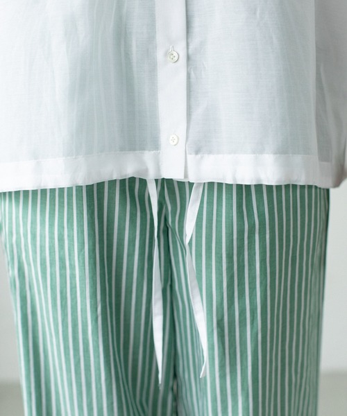 audrey and john wad(オードリーアンドジョンワッド)の「コットンシルクシアーオーバーサイズシャツ(シャツ/ブラウス・レディース・ホワイト/ナチュラル・マルチサイズ)」の19枚目の写真