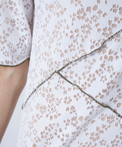 MURRAL stretch lace dress ワンピース グレー Sサイズ MURRAL（ミューラル）の「MURRAL/mu21ss-0603 stretch lace
