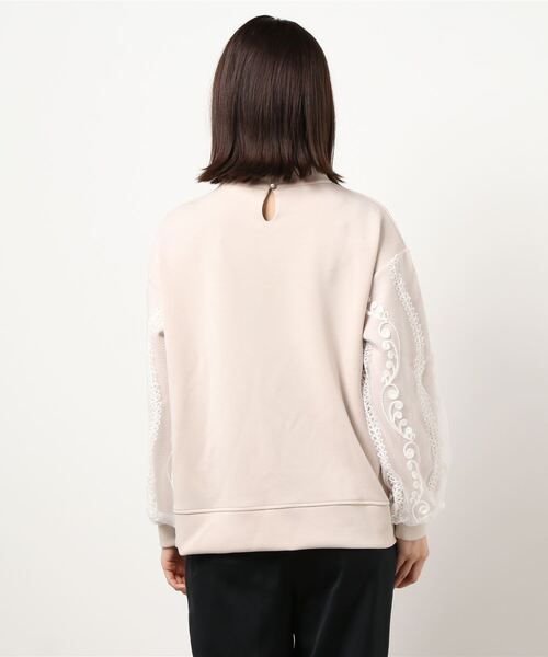 Bou Jeloud（ブージュルード）の「ライトダンボール袖レーストップス（スウェット・レディース・ホワイト/ライトグレー/ブラック・FREE）」の21枚目の写真