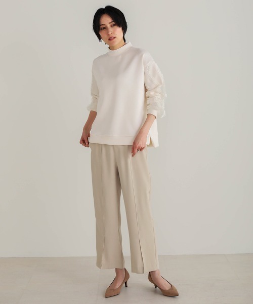 Bou Jeloud（ブージュルード）の「ライトダンボール袖レーストップス（スウェット・レディース・ホワイト/ライトグレー/ブラック・FREE）」の22枚目の写真