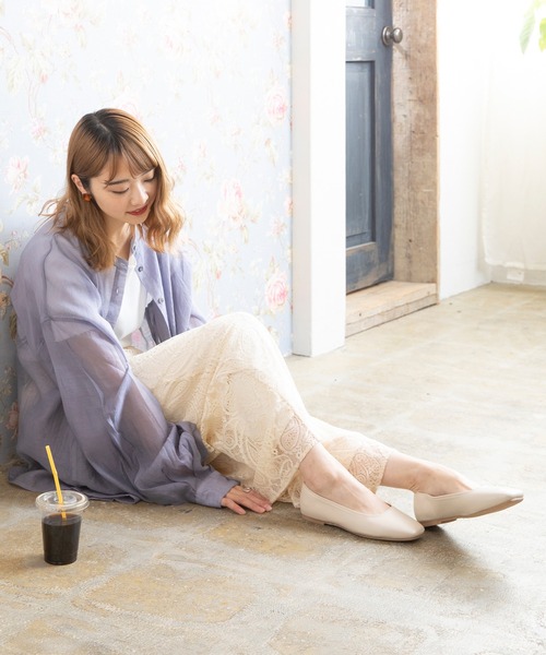 menue(メヌエ)の「晴雨兼用 フラットヒール防水パンプス(レインシューズ・レディース・アイボリー/グレイッシュベージュ/ライトグリーン/ブラック・22.5cm/26.0cm/23.0cm/21.5cm/23.5cm/24.0cm/25.5cm/24.5cm/25.0cm/22.0cm)」の11枚目の写真
