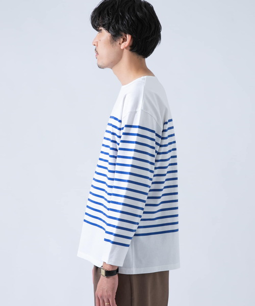 URBAN RESEARCH ROSSO MEN(アーバンリサーチロッソメン)の「フレンチボーダーバスクTシャツ(Tシャツ/カットソー・メンズ・ブルー系その他/ブラック系その他・MEDIUM/LARGE)」の17枚目の写真