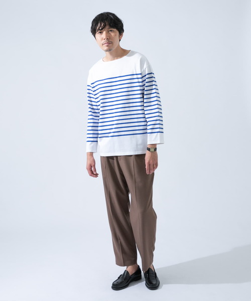 URBAN RESEARCH ROSSO MEN(アーバンリサーチロッソメン)の「フレンチボーダーバスクTシャツ(Tシャツ/カットソー・メンズ・ブルー系その他/ブラック系その他・MEDIUM/LARGE)」の15枚目の写真