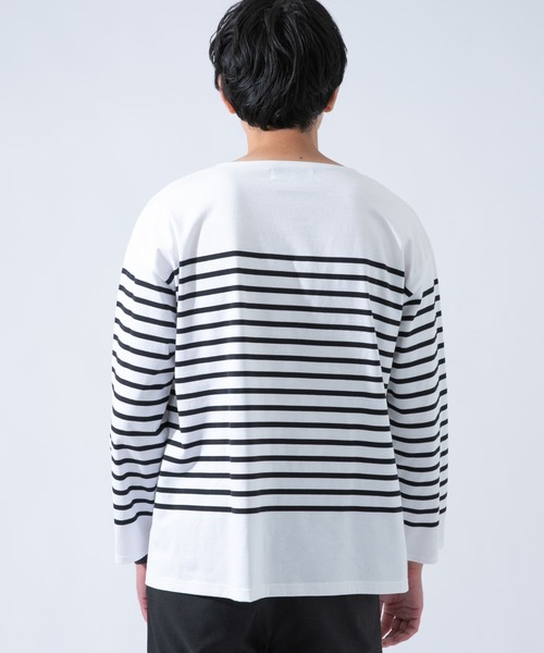 URBAN RESEARCH ROSSO MEN(アーバンリサーチロッソメン)の「フレンチボーダーバスクTシャツ(Tシャツ/カットソー・メンズ・ブルー系その他/ブラック系その他・MEDIUM/LARGE)」の11枚目の写真