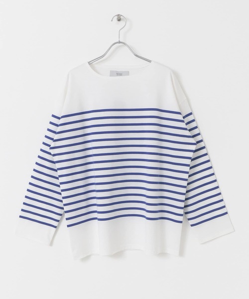 URBAN RESEARCH ROSSO MEN(アーバンリサーチロッソメン)の「フレンチボーダーバスクTシャツ(Tシャツ/カットソー・メンズ・ブルー系その他/ブラック系その他・MEDIUM/LARGE)」の7枚目の写真