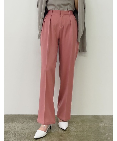 Re:EDIT（リエディ）の「リサイクルツイルセンタープレスルーズスラックス（スラックス・レディース・ブラック/ピンク/ミント/モカ/グレイッシュベージュ・MEDIUM/LARGE/SHORT/TALL）」の5枚目の写真