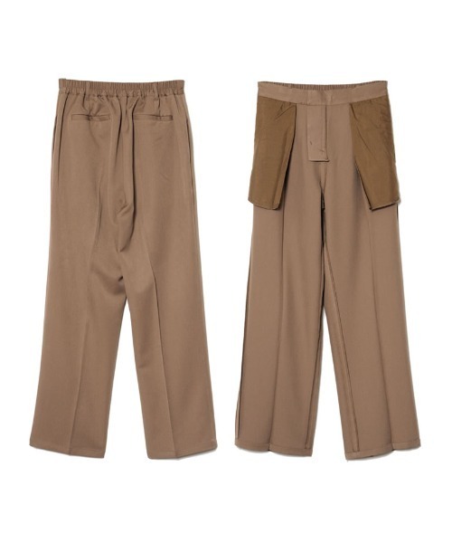 Re:EDIT（リエディ）の「リサイクルツイルセンタープレスルーズスラックス（スラックス・レディース・ブラック/ピンク/ミント/モカ/グレイッシュベージュ・MEDIUM/LARGE/SHORT/TALL）」の18枚目の写真