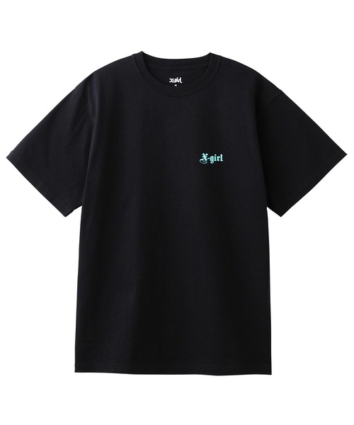 Megan Butterfly Tシャツ L 海外限定 黒 X-girl（エックスガール）の「RHINESTONE BUTTERFLY S/S TEE（T