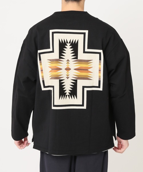 PENDLETON（ペンドルトン）の「【PENDLETON×JOURNAL STANDARD】別注 BACK PRINT カーディガン（カーディガン/ボレロ・メンズ・ブラック系その他/ホワイト/ブラック・LARGE/MEDIUM/X-LARGE）」の9枚目の写真