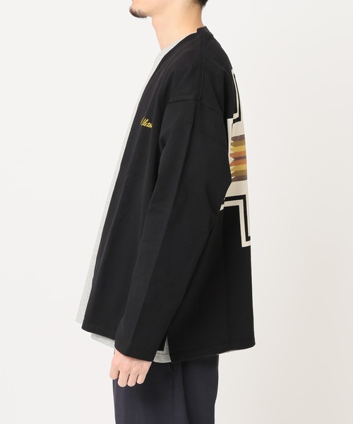 PENDLETON（ペンドルトン）の「【PENDLETON×JOURNAL STANDARD】別注 BACK PRINT カーディガン（カーディガン/ボレロ・メンズ・ブラック系その他/ホワイト/ブラック・LARGE/MEDIUM/X-LARGE）」の8枚目の写真