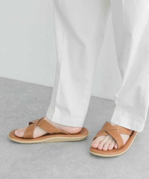 ISLAND SLIPPER（アイランドスリッパ）の「『別注』ISLAND SLIPPER×URBAN RESEARCH　ナロークロス スムースサンダル（サンダル・メンズ・ブラック/ブラウン・9/8/10）」の8枚目の写真