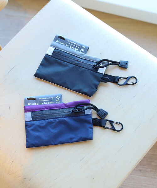 B:MING by BEAMS（ビーミングバイビームス）の「B:MING by BEAMS / PLASTIC MONEY（財布・メンズ・パープル/グレー・ONE SIZE）」の3枚目の写真
