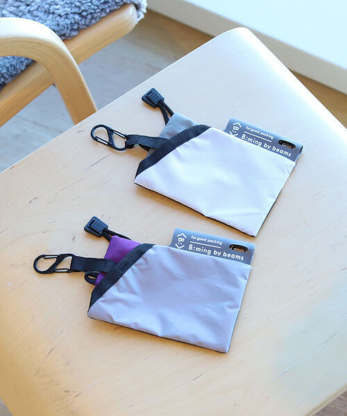 B:MING by BEAMS（ビーミングバイビームス）の「B:MING by BEAMS / PLASTIC MONEY（財布・メンズ・パープル/グレー・ONE SIZE）」の4枚目の写真