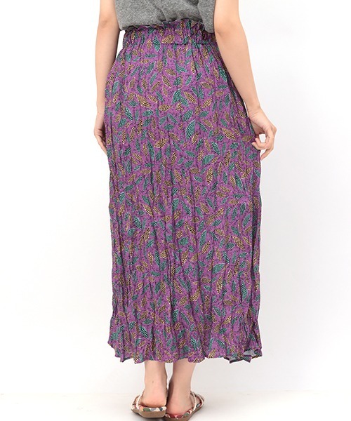 チチカカ（チチカカ）の「エスニックアロハリンクル スカート（スカート・レディース・その他1/マスタード/ピンク・FREE）」の13枚目の写真