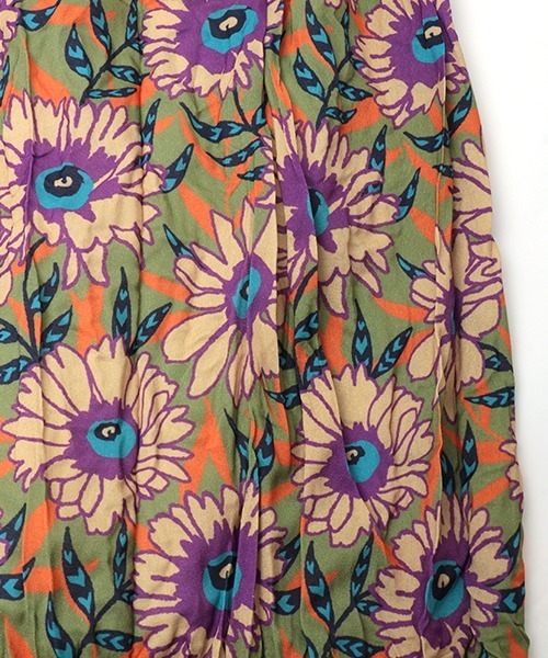 チチカカ（チチカカ）の「エスニックアロハリンクル スカート（スカート・レディース・その他1/マスタード/ピンク・FREE）」の16枚目の写真