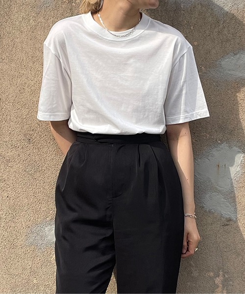 ENOF（イナフ）の「T SHIRT（Tシャツ/カットソー・レディース・ホワイト/ブラック/ベージュ・S/M）」の5枚目の写真