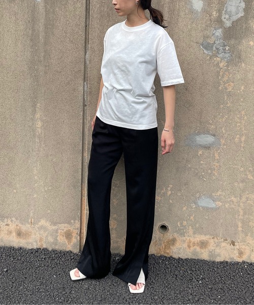 ENOF（イナフ）の「T SHIRT（Tシャツ/カットソー・レディース・ホワイト/ブラック/ベージュ・S/M）」の12枚目の写真