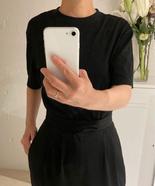 ENOF（イナフ）の「T SHIRT（Tシャツ/カットソー・レディース・ホワイト/ブラック/ベージュ・S/M）」の16枚目の写真