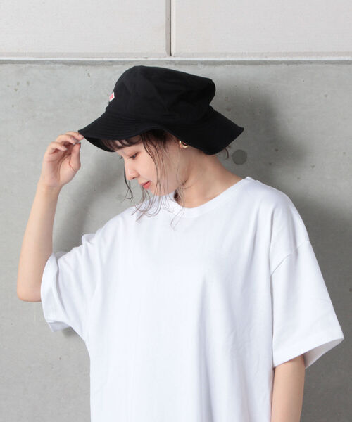 FREDY&GLOSTER（フレディアンドグロスター）の「【DANTON/ダントン】COTTON TWILL バケットハット #JD-7124COG（ハット・レディース・ネイビー/ブラック/カーキ/ベージュ/オフホワイト・FREE）」の6枚目の写真