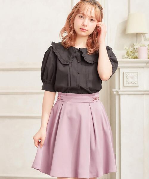 INGNI（イング）の「BIGフリル襟／ブラウス（シャツ/ブラウス・レディース・ブラック/オフホワイト/ブルー系その他2/ブルー系1・M）」の9枚目の写真