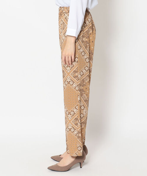 DROIT BELLO（ドロイトベロ）の「DROIT BELLO（ドロイトベロ）プリントイージーパンツ（その他パンツ・レディース・ブラック/ベージュ・FREE）」の8枚目の写真