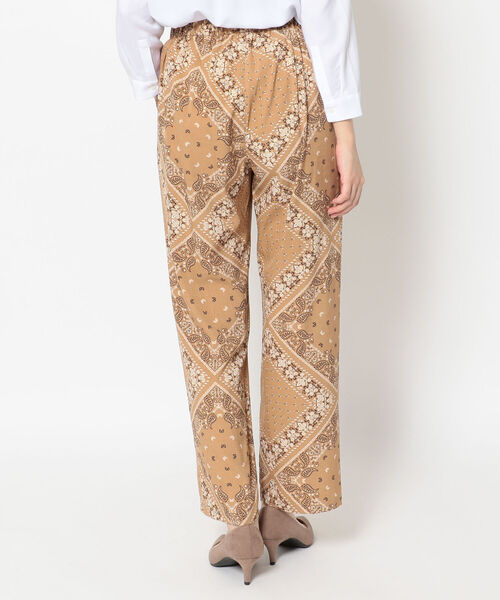 DROIT BELLO（ドロイトベロ）の「DROIT BELLO（ドロイトベロ）プリントイージーパンツ（その他パンツ・レディース・ブラック/ベージュ・FREE）」の9枚目の写真