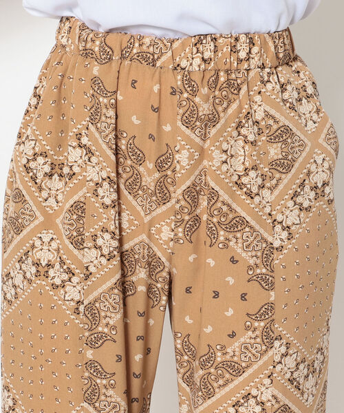 DROIT BELLO（ドロイトベロ）の「DROIT BELLO（ドロイトベロ）プリントイージーパンツ（その他パンツ・レディース・ブラック/ベージュ・FREE）」の10枚目の写真