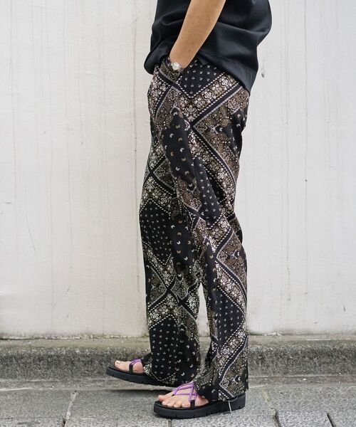 DROIT BELLO（ドロイトベロ）の「DROIT BELLO（ドロイトベロ）プリントイージーパンツ（その他パンツ・レディース・ブラック/ベージュ・FREE）」の15枚目の写真