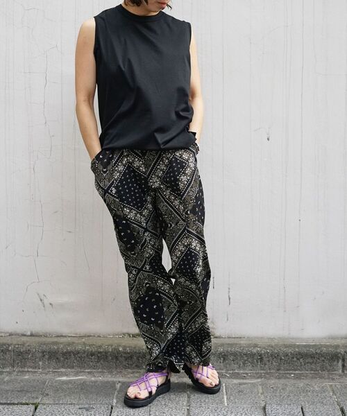 DROIT BELLO（ドロイトベロ）の「DROIT BELLO（ドロイトベロ）プリントイージーパンツ（その他パンツ・レディース・ブラック/ベージュ・FREE）」の16枚目の写真