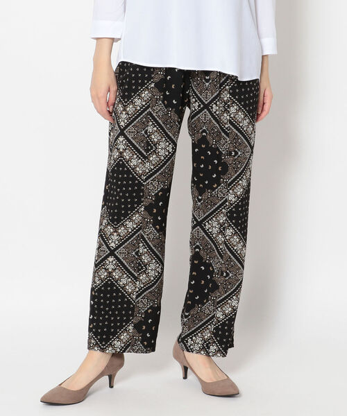 DROIT BELLO（ドロイトベロ）の「DROIT BELLO（ドロイトベロ）プリントイージーパンツ（その他パンツ・レディース・ブラック/ベージュ・FREE）」の17枚目の写真