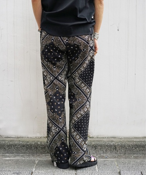 DROIT BELLO（ドロイトベロ）の「DROIT BELLO（ドロイトベロ）プリントイージーパンツ（その他パンツ・レディース・ブラック/ベージュ・FREE）」の4枚目の写真