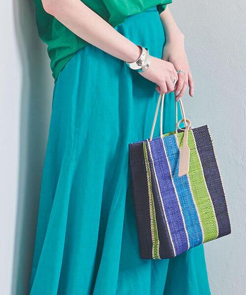 EleSac(エルサック)の「<ELESAC(エルサック)>PAPIRO トートバッグ(トートバッグ・レディース・ネイビー/オレンジ・FREE)」の2枚目の写真