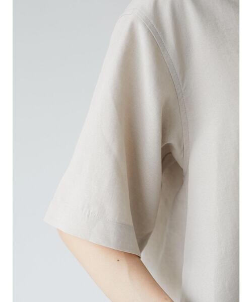 Green　Parks（グリーンパークス）の「開襟シャツ＊（シャツ/ブラウス・レディース・グリーン/モカ/チャコールグレー/ナチュラル・FREE）」の19枚目の写真