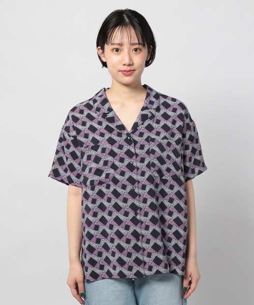 PAGEBOY（ページボーイ）の「モードジオメトリックシャツ（シャツ/ブラウス・レディース・ブルー系その他/ピンク系その他・FREE）」の9枚目の写真