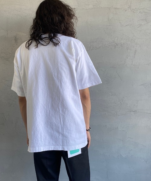 Champion（チャンピオン）の「[Champion/チャンピオン] YALE カレッジロゴプリントTシャツ（Tシャツ/カットソー・レディース・ホワイト/ネイビー・S/M/L）」の11枚目の写真