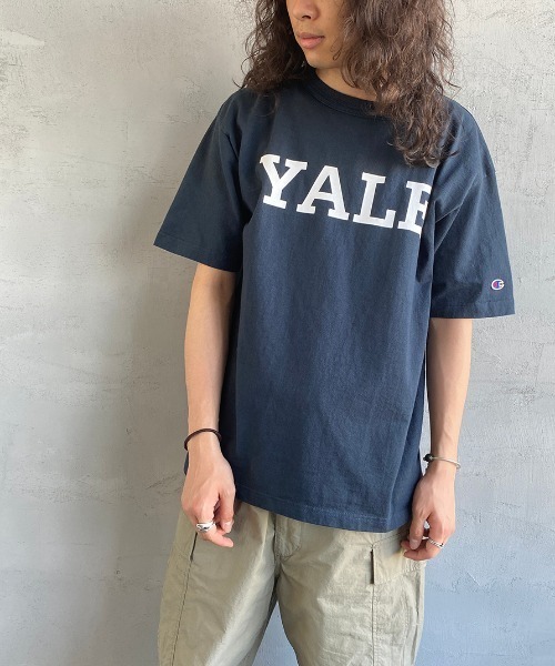 Champion（チャンピオン）の「[Champion/チャンピオン] YALE カレッジロゴプリントTシャツ（Tシャツ/カットソー・レディース・ホワイト/ネイビー・S/M/L）」の18枚目の写真