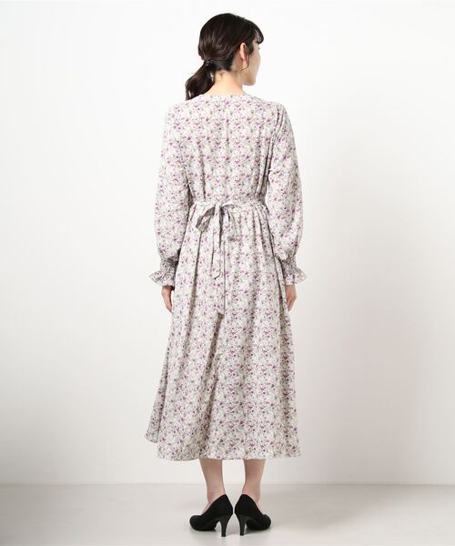 JUMELLE（ジュメロ）の「Vネックふわワンピース（ワンピース・レディース・パープル・FREE）」の2枚目の写真