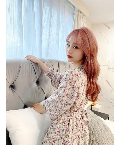 JUMELLE（ジュメロ）の「Vネックふわワンピース（ワンピース・レディース・パープル・FREE）」の20枚目の写真