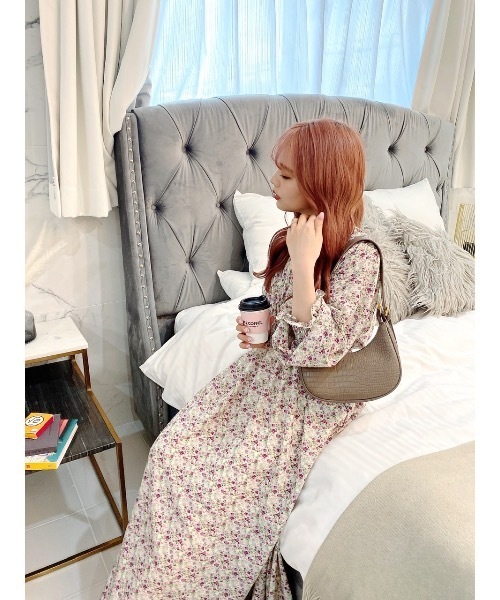 JUMELLE（ジュメロ）の「Vネックふわワンピース（ワンピース・レディース・パープル・FREE）」の19枚目の写真