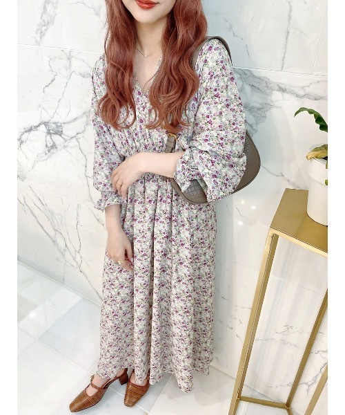 JUMELLE（ジュメロ）の「Vネックふわワンピース（ワンピース・レディース・パープル・FREE）」の17枚目の写真