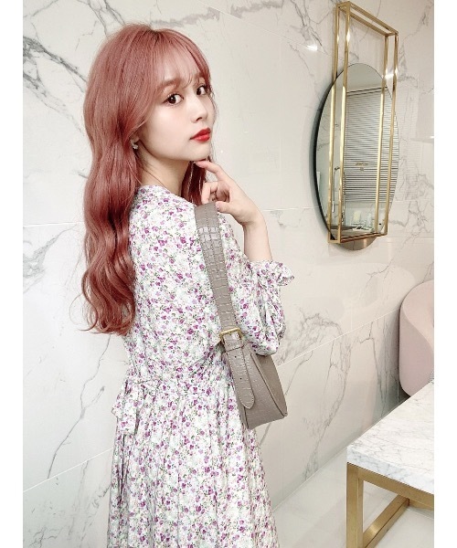 JUMELLE（ジュメロ）の「Vネックふわワンピース（ワンピース・レディース・パープル・FREE）」の9枚目の写真