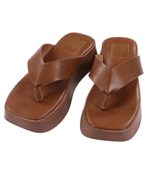 SPINNS（スピンズ）の「フェイクレザートング厚底サンダル（サンダル・レディース・ブラック/ブラウン/ゼブラ・S/M/L）」の16枚目の写真