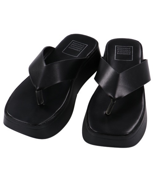 SPINNS（スピンズ）の「フェイクレザートング厚底サンダル（サンダル・レディース・ブラック/ブラウン/ゼブラ・S/M/L）」の12枚目の写真